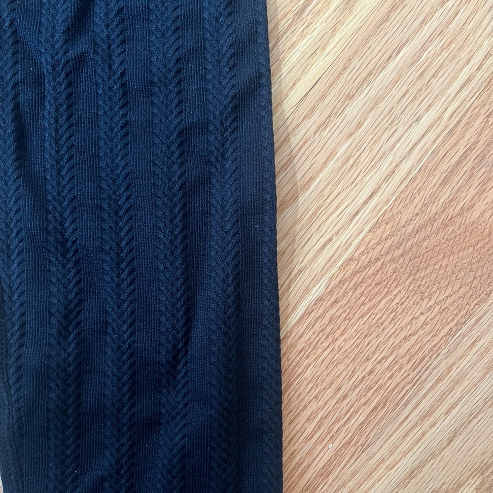 Cable Knit Pattern Ski Base Layer Leggings - image 2